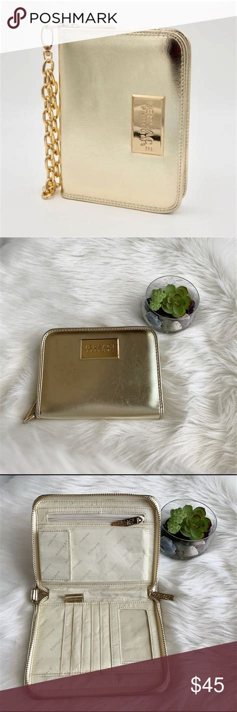 versace wristlet|authentic versace wallet.